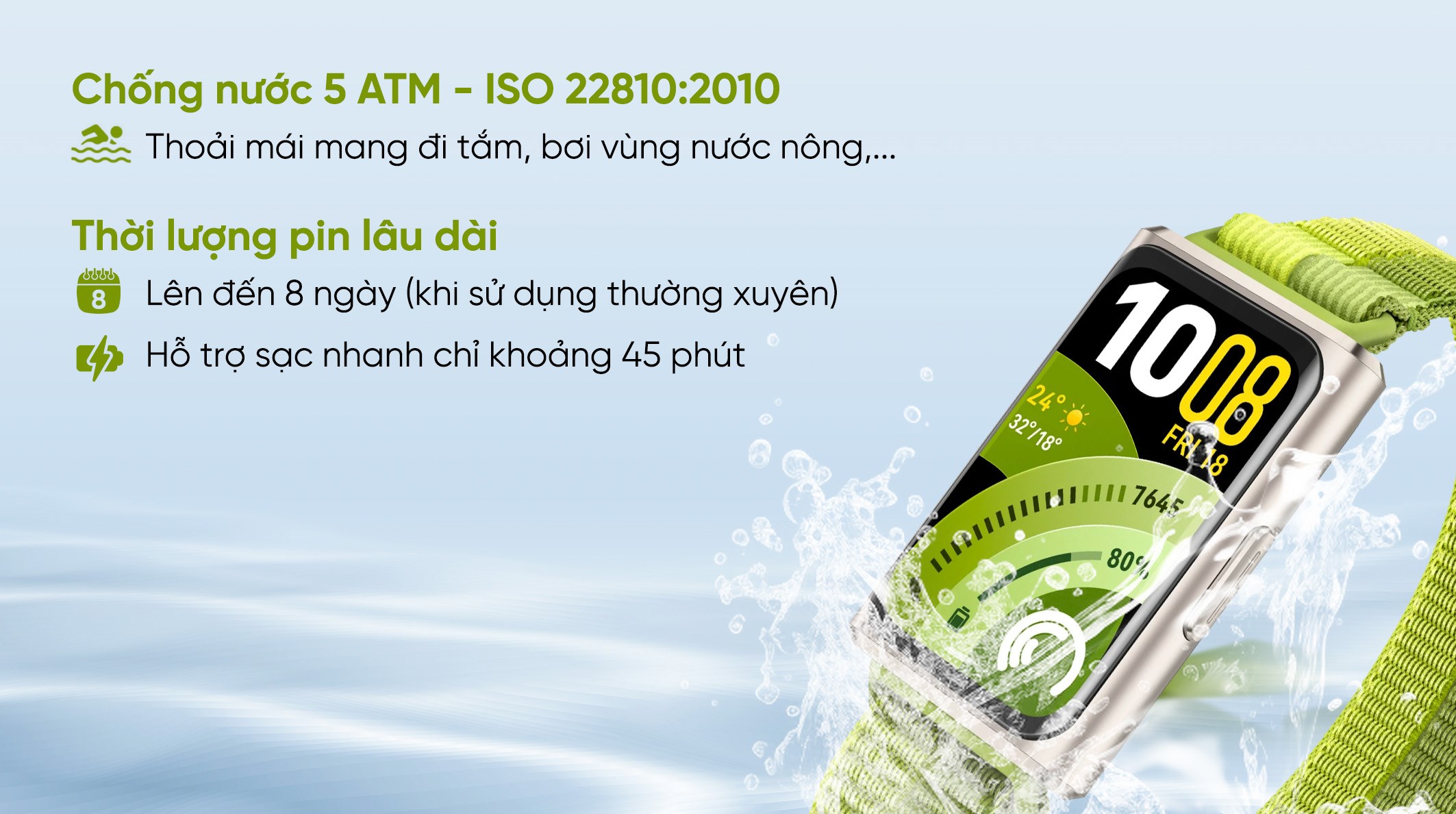 Vòng đeo tay thông minh Huawei Band 11 Pro dây nylon dệt