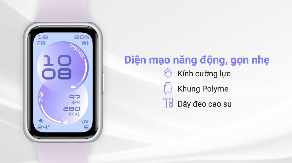 Vòng đeo tay thông minh Huawei Band 11 dây Fluor