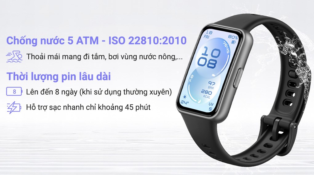 Vòng đeo tay thông minh Huawei Band 11 dây Fluor