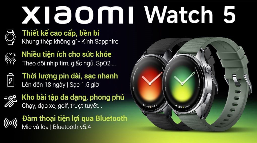 Xiaomi Watch 5 47 mm dây cao su Fluoro