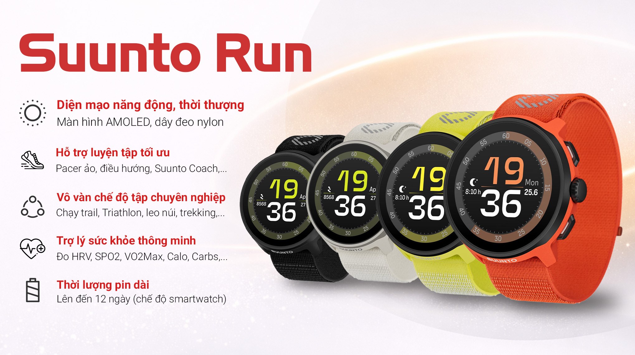 Suunto Run 46mm dây nylon