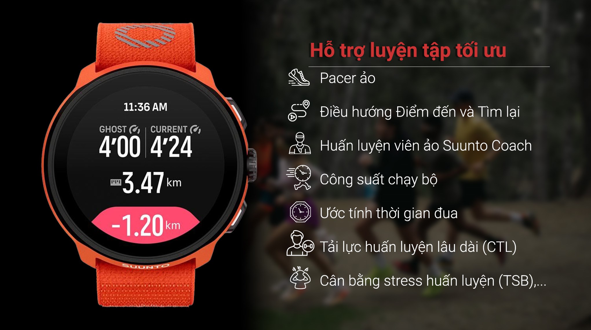 Suunto Run 46mm dây nylon