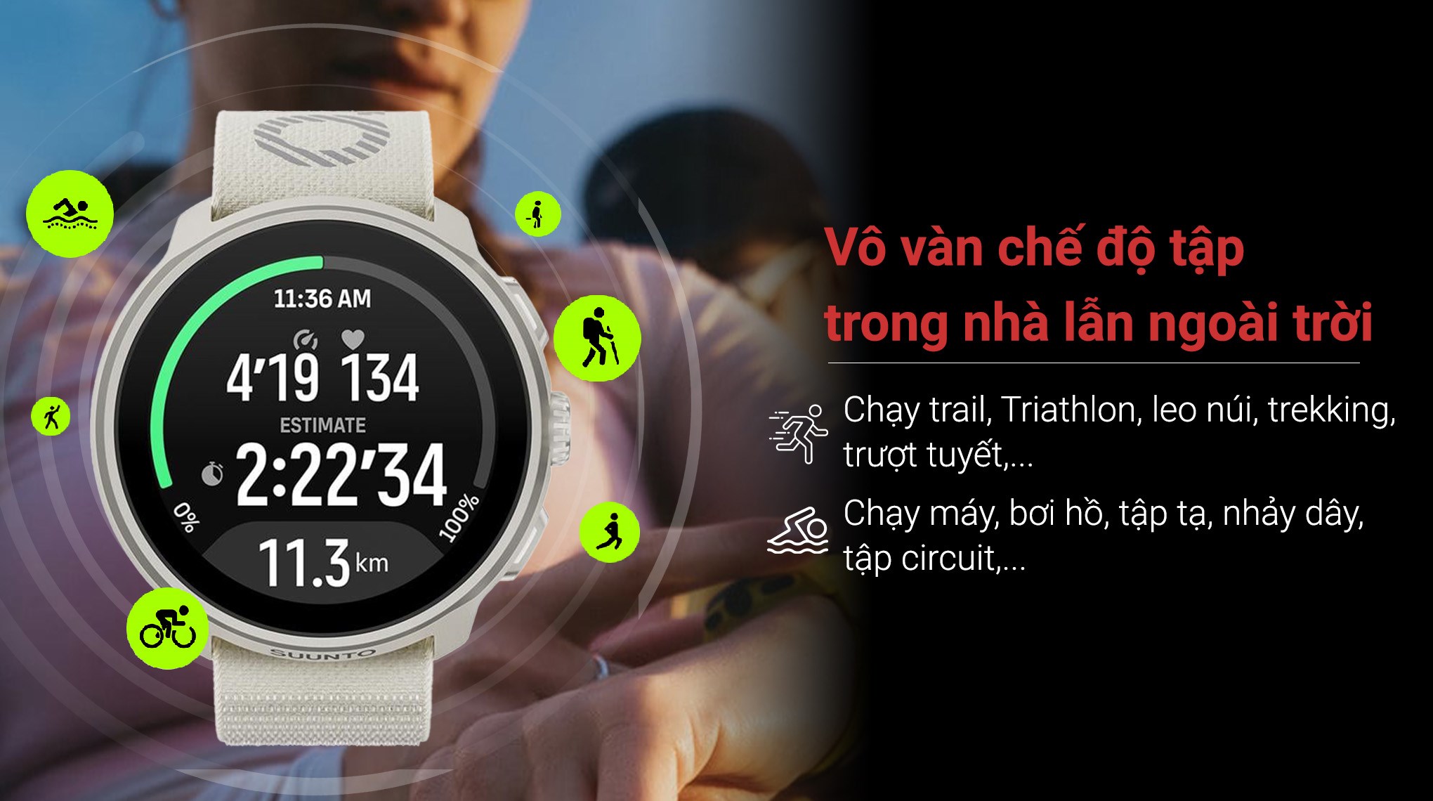 Suunto Run 46mm dây nylon