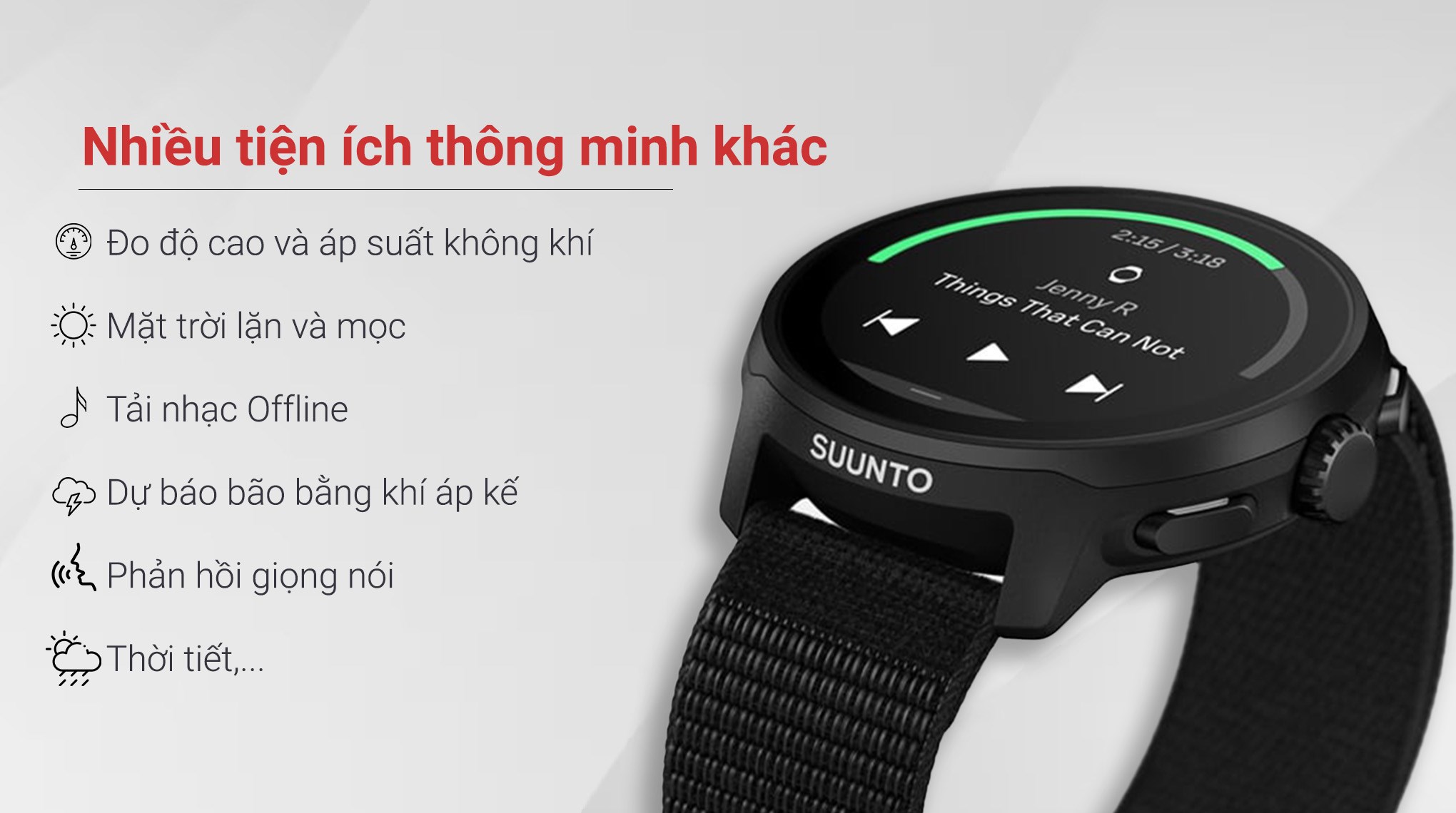 Suunto Run 46mm dây nylon