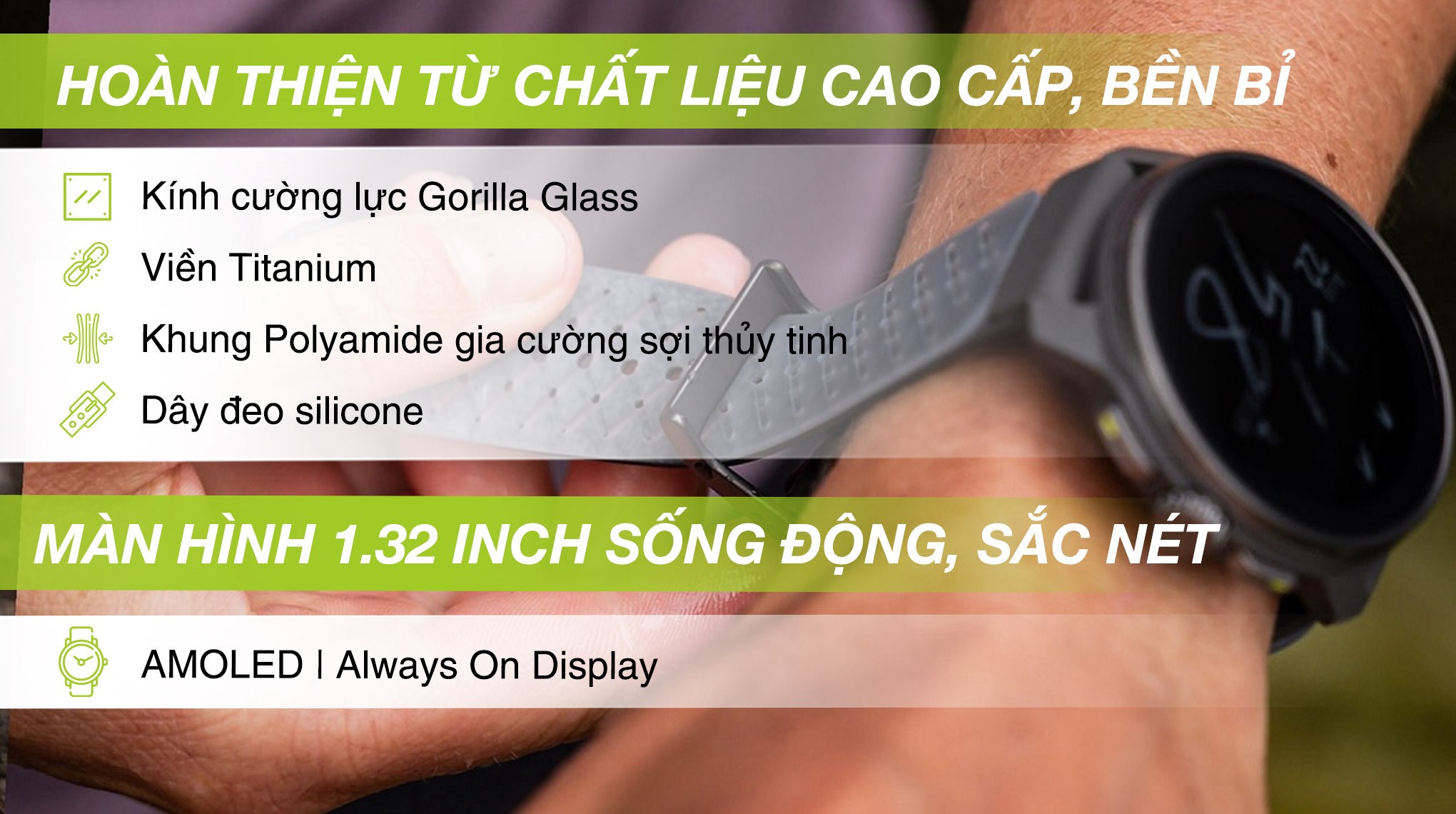 Suunto Race S Titanium 45mm dây silicone