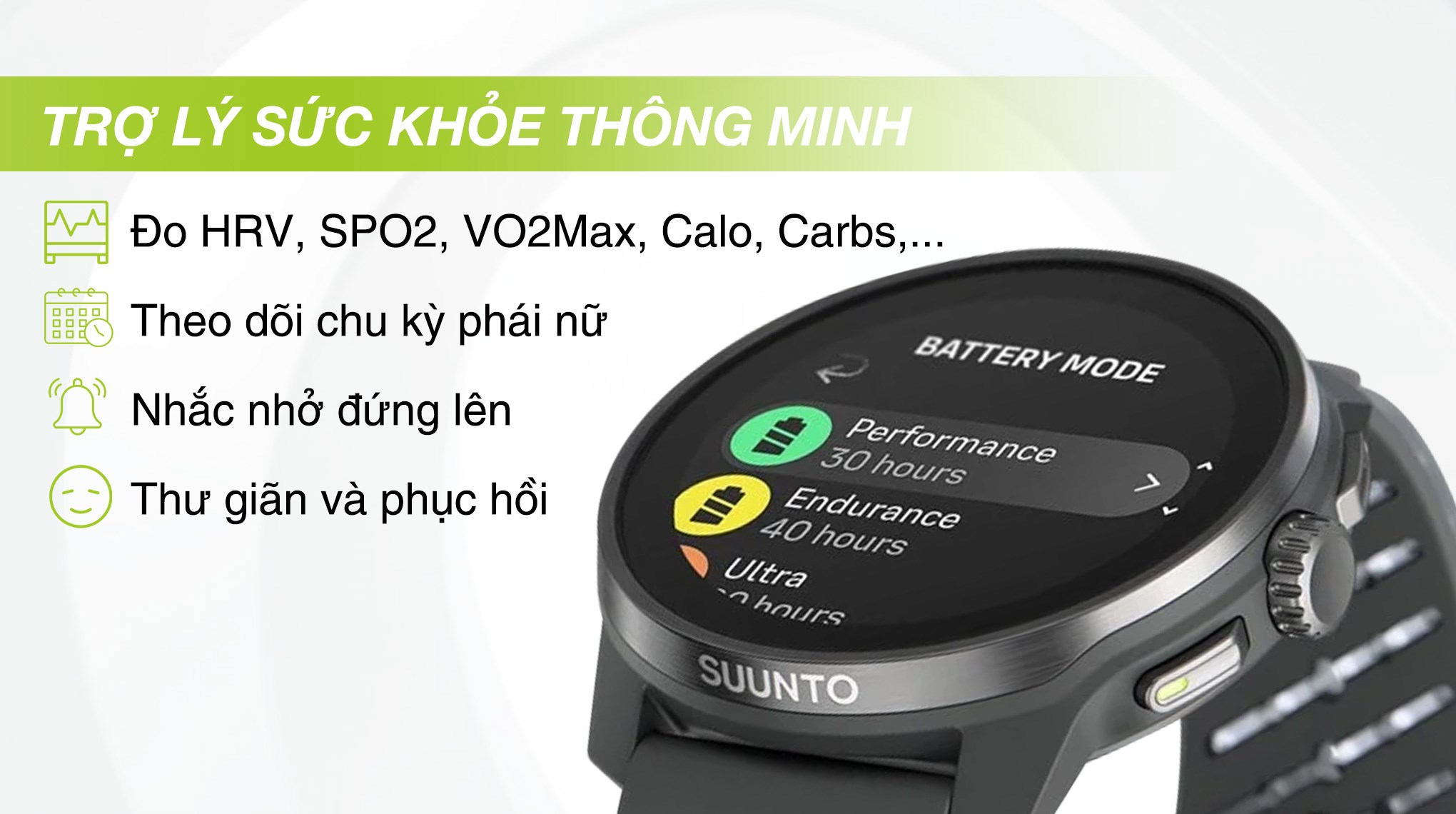 Suunto Race S Titanium 45mm dây silicone