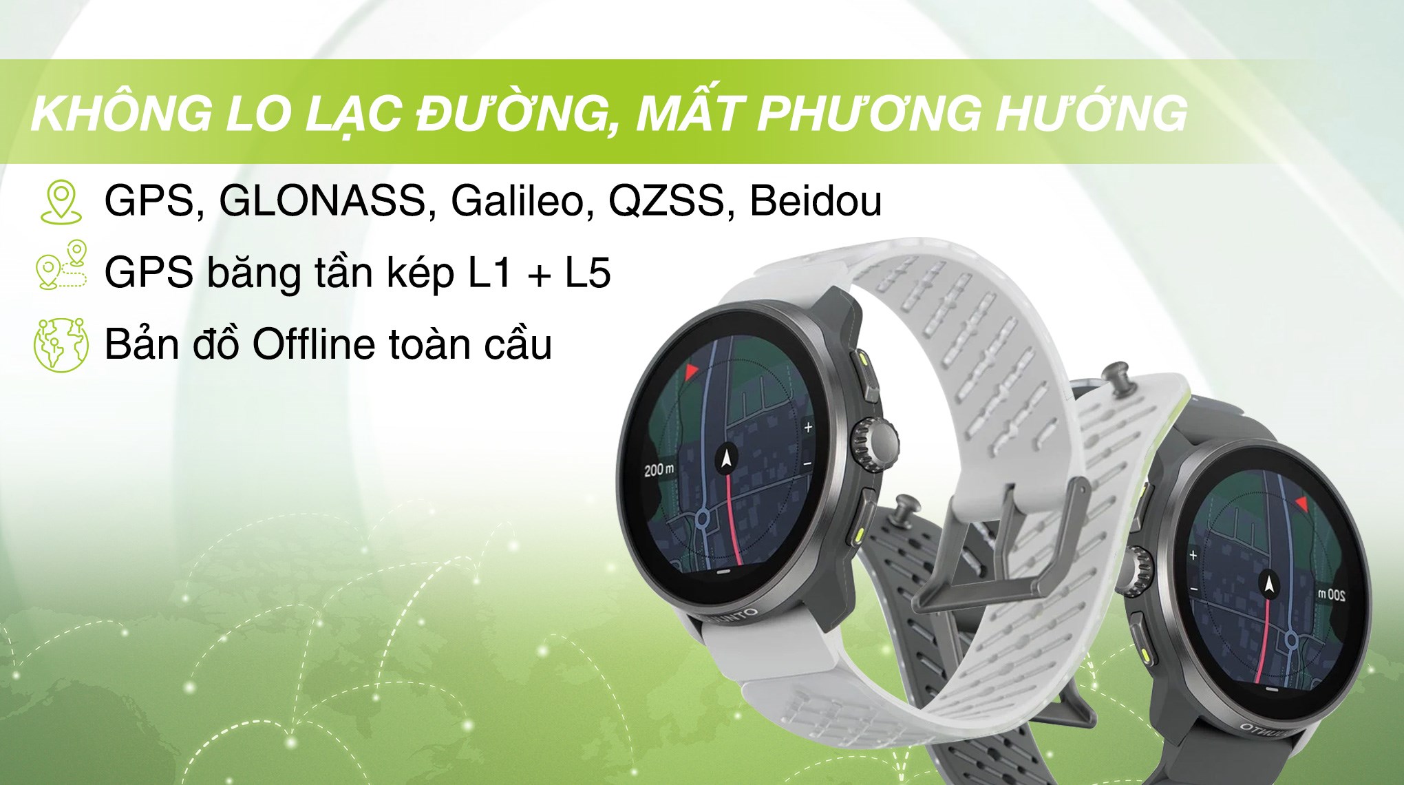 Suunto Race S Titanium 45mm dây silicone