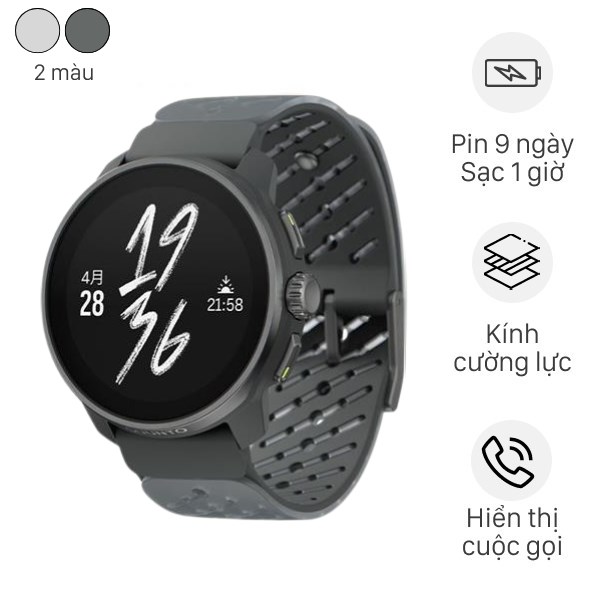 Suunto Race S Titanium 45mm dây silicone