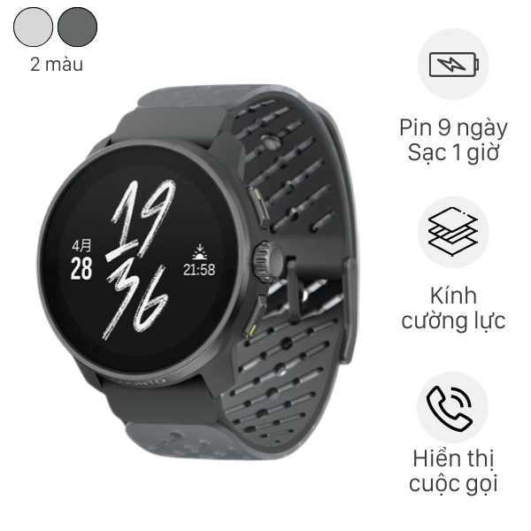 Suunto Race S Titanium 45mm dây silicone