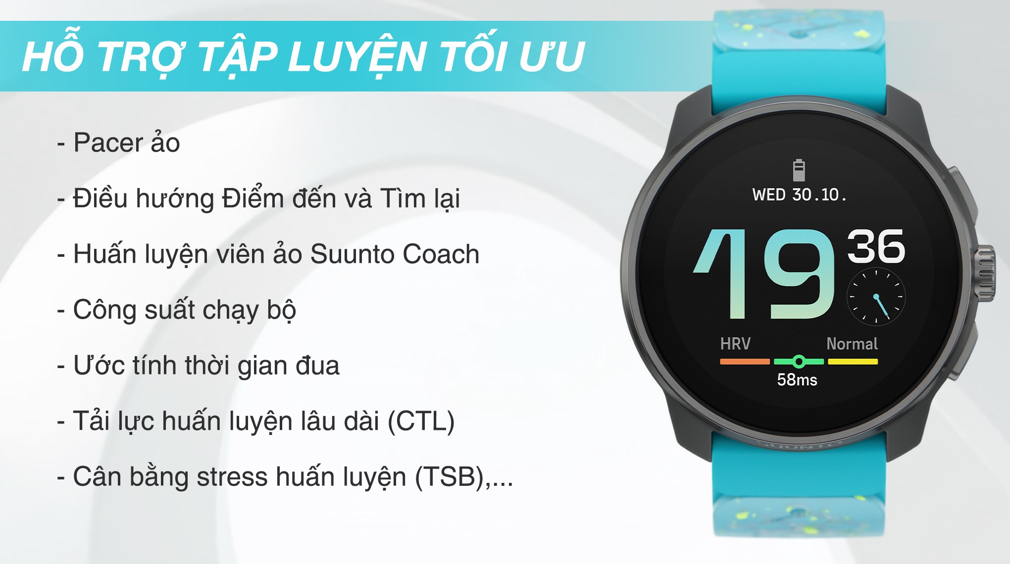 Suunto Race S Titanium Courtney 45mm dây silicone