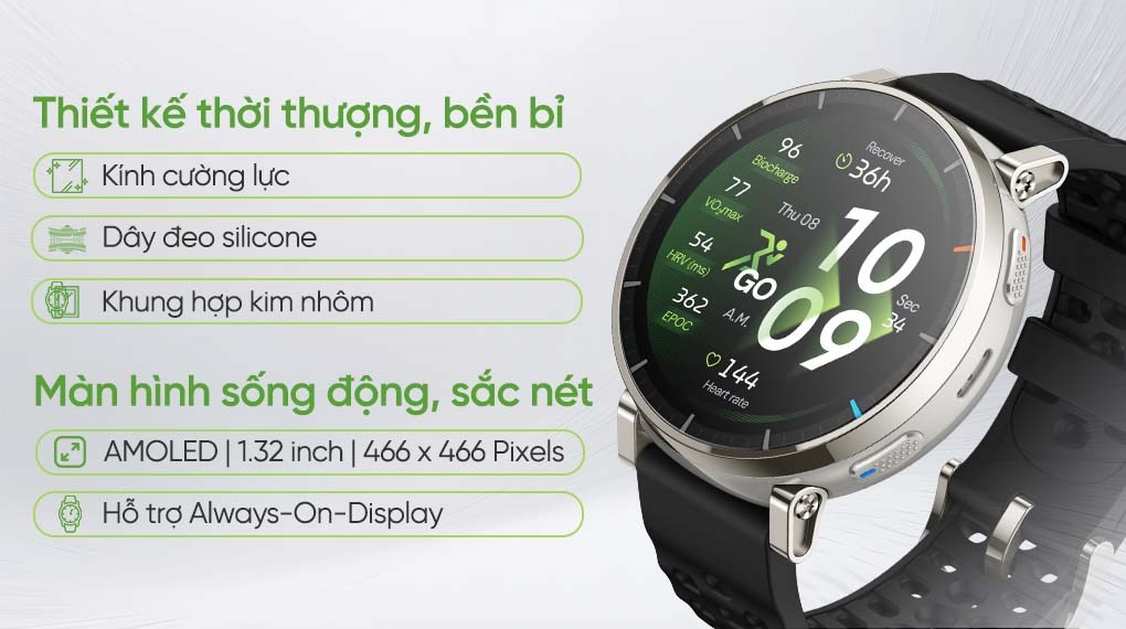 Amazfit Active 3 Premium 46mm dây silicone