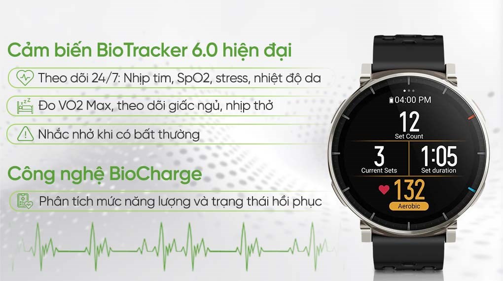 Amazfit Active 3 Premium 46mm dây silicone