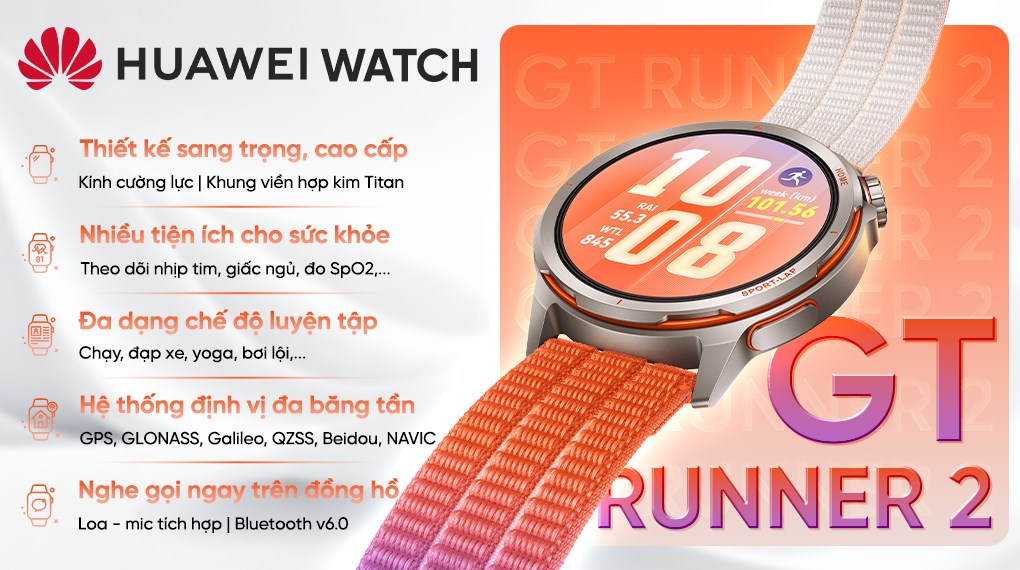 Huawei Watch GT Runner 2 43.5mm dây Nylon