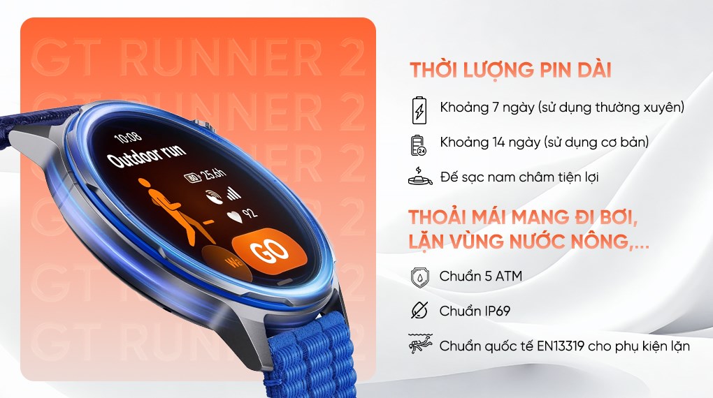 Huawei Watch GT Runner 2 43.5mm dây Nylon