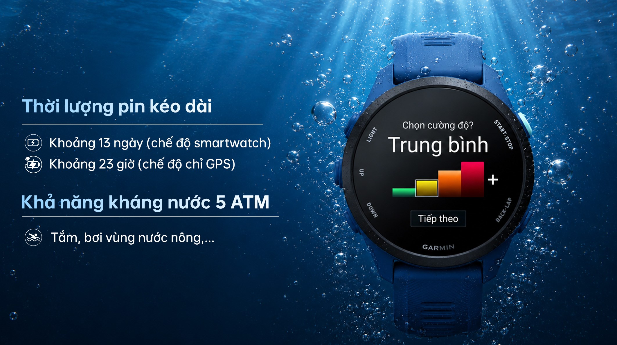 Garmin Forerunner 70 42.6mm dây silicone