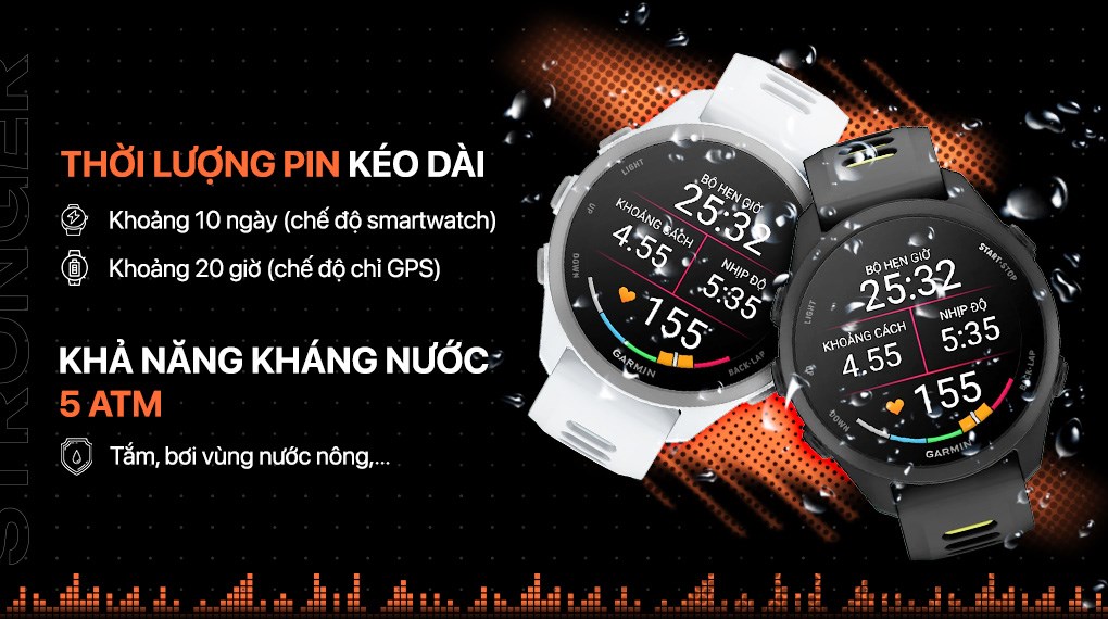 Garmin Forerunner 170 42.6mm dây silicone