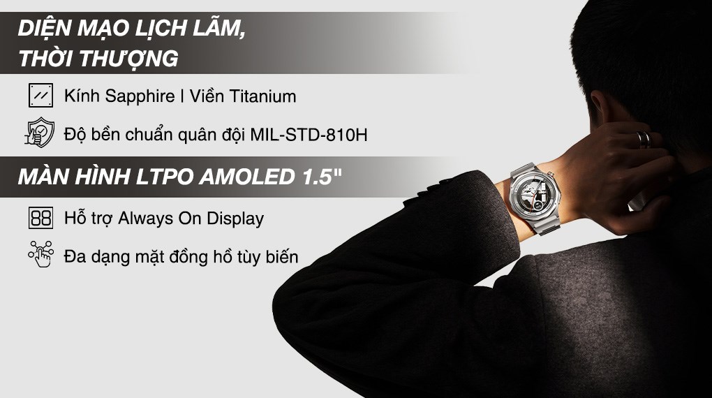 OPPO Watch X3 47.4mm dây cao su