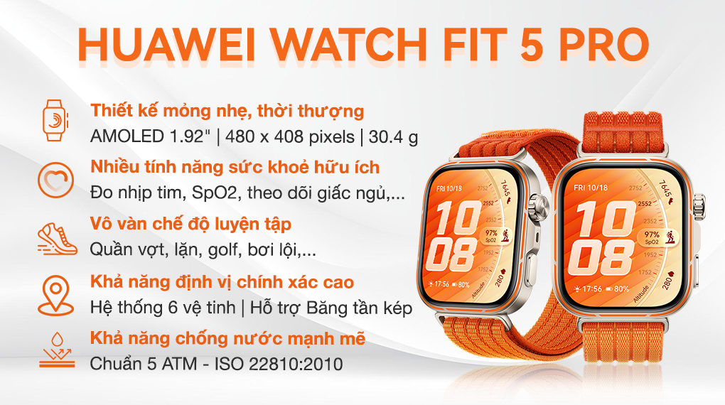 Huawei Watch Fit 5 Pro 44.5mm dây nylon