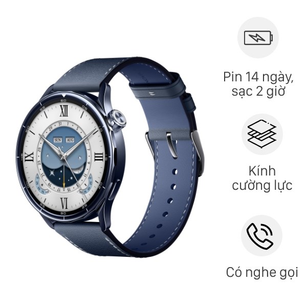 Xiaomi Watch S5 46mm viền gốm dây da