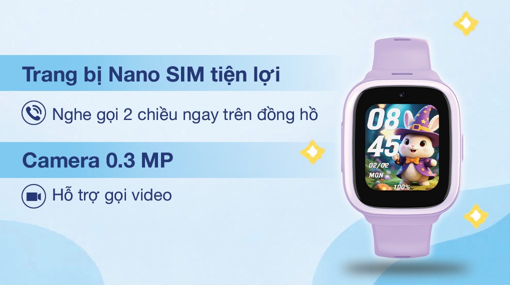 Đồng hồ định vị trẻ em Kidcare Sight S5 4G