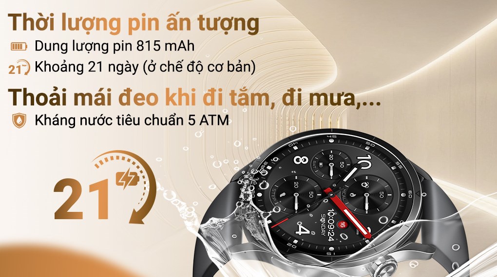 Xiaomi Watch S5 46mm dây cao su Fluoro
