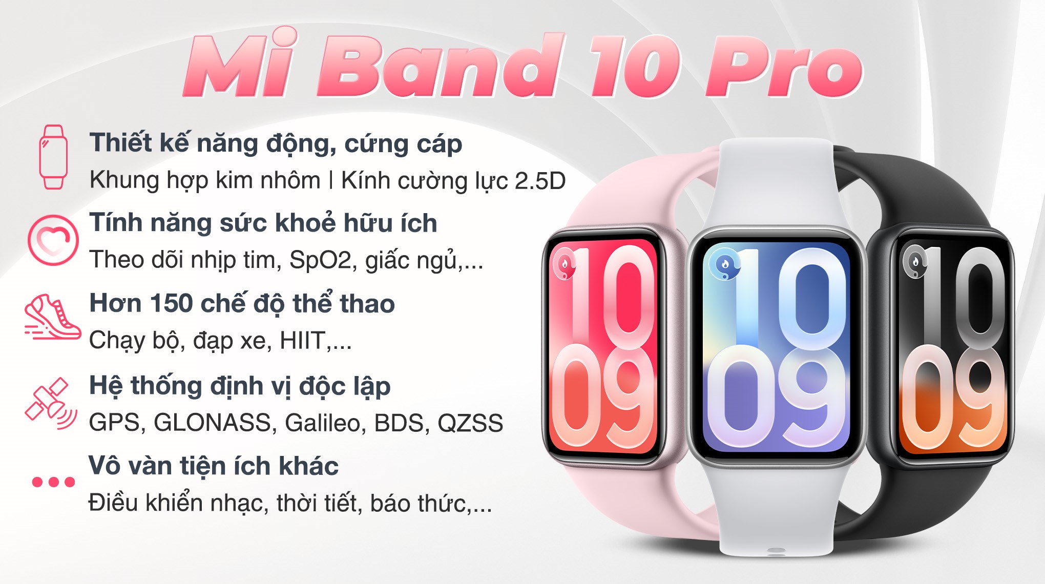Vòng đeo tay thông minh Mi Band 10 Pro