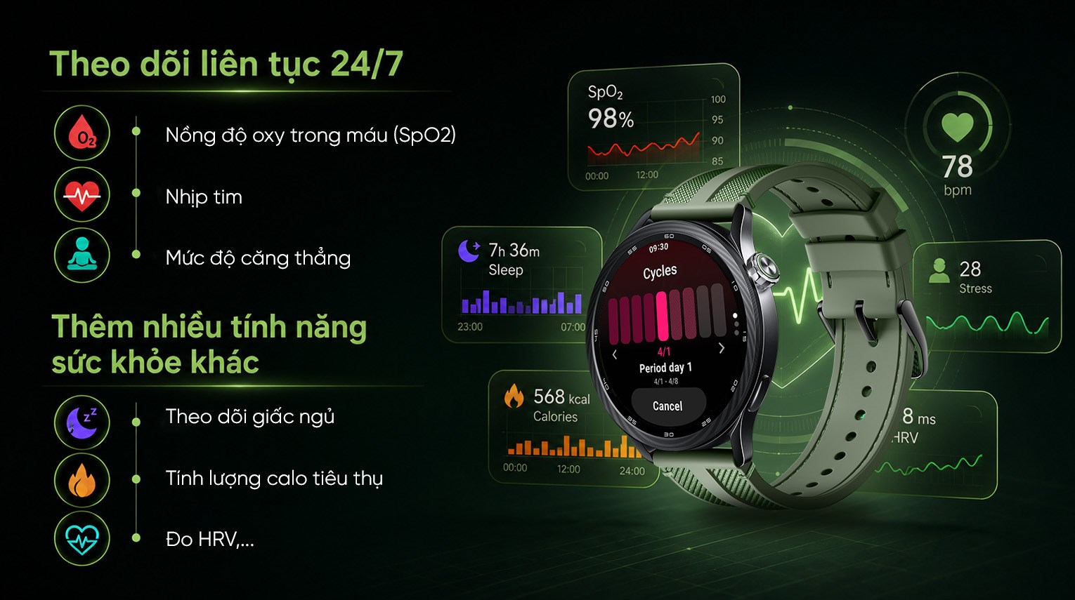 Xiaomi Watch S5 46mm viền Carbon dây Woven
