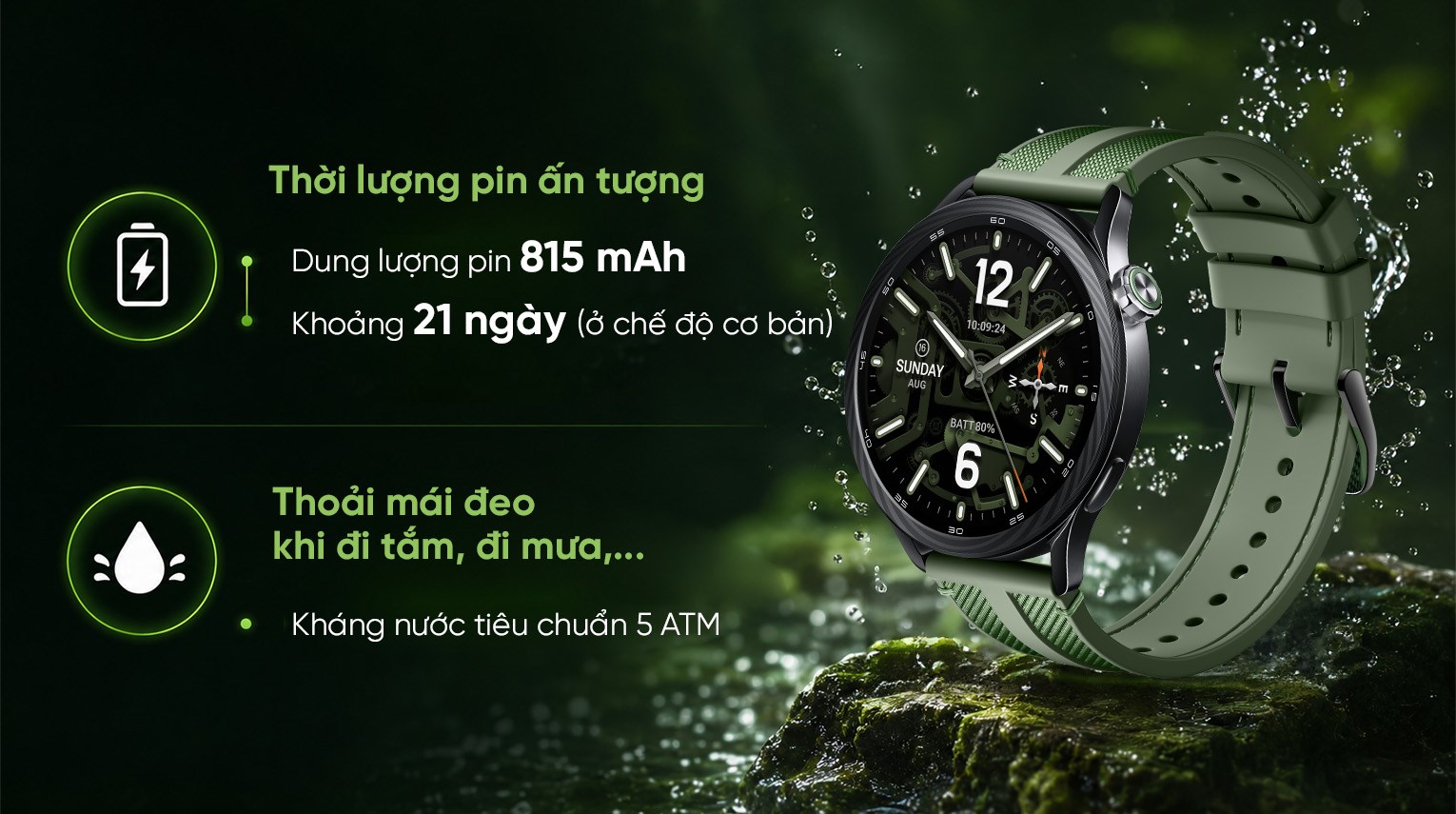 Xiaomi Watch S5 46mm viền Carbon dây Woven