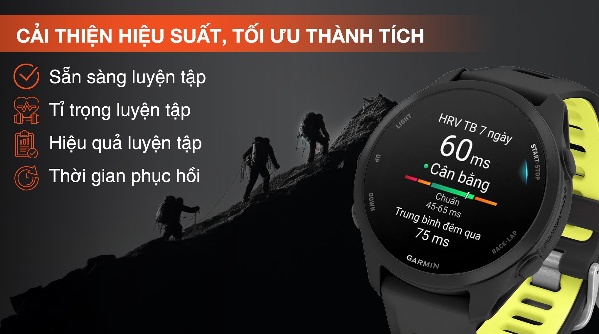 Garmin Forerunner 170 Music 42.6mm dây silicone