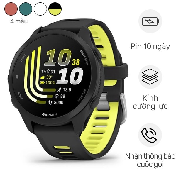 Garmin Forerunner 170 Music 42.6mm dây silicone