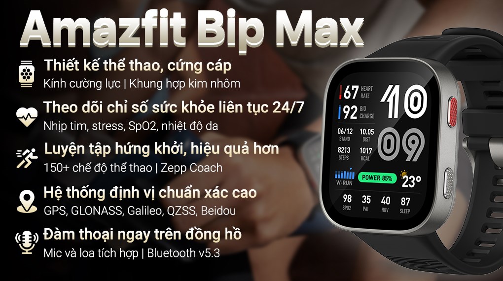 Amazfit Bip Max 49.5mm dây silicone