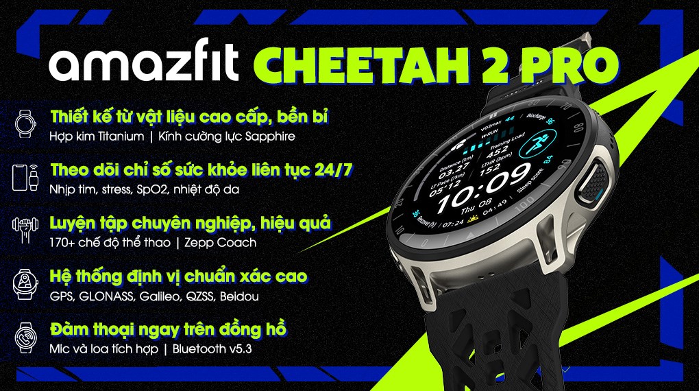 Amazfit Cheetah 2 Pro 48mm dây silicone