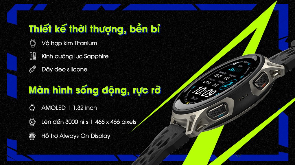 Amazfit Cheetah 2 Pro 48mm dây silicone