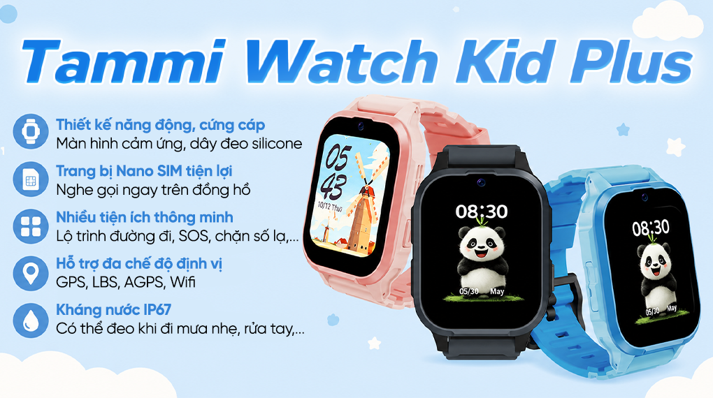Đồng hồ định vị trẻ em Tammi Watch Kid Plus