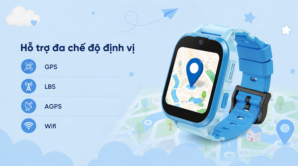 Đồng hồ định vị trẻ em Tammi Watch Kid Plus