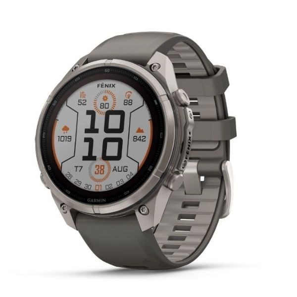 Garmin Fenix 9 Pro Solar Sapphire 47mm viền Titanium dây silicone