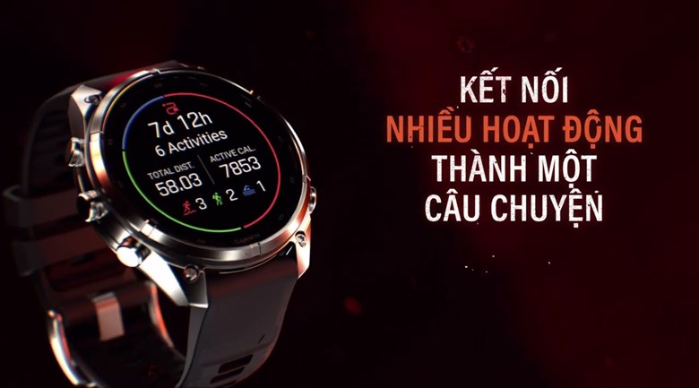Garmin Fenix 9 Pro Sapphire 47mm viền Titanium Carbon dây silicone