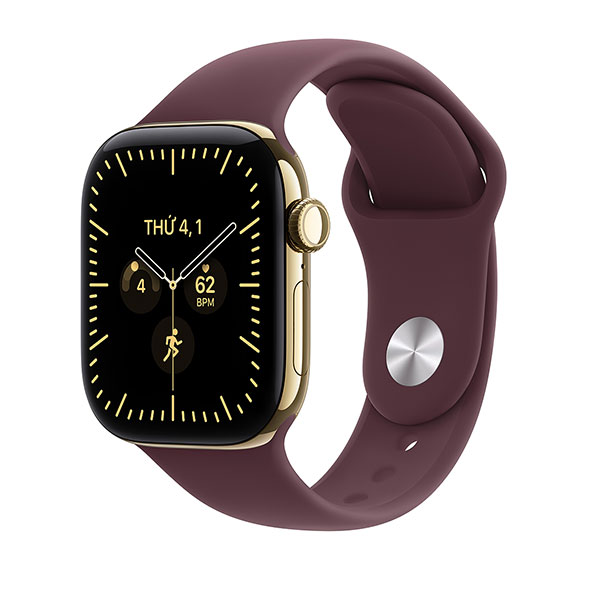Apple Watch Series 12 GPS + Cellular 46mm viền Titanium dây silicone