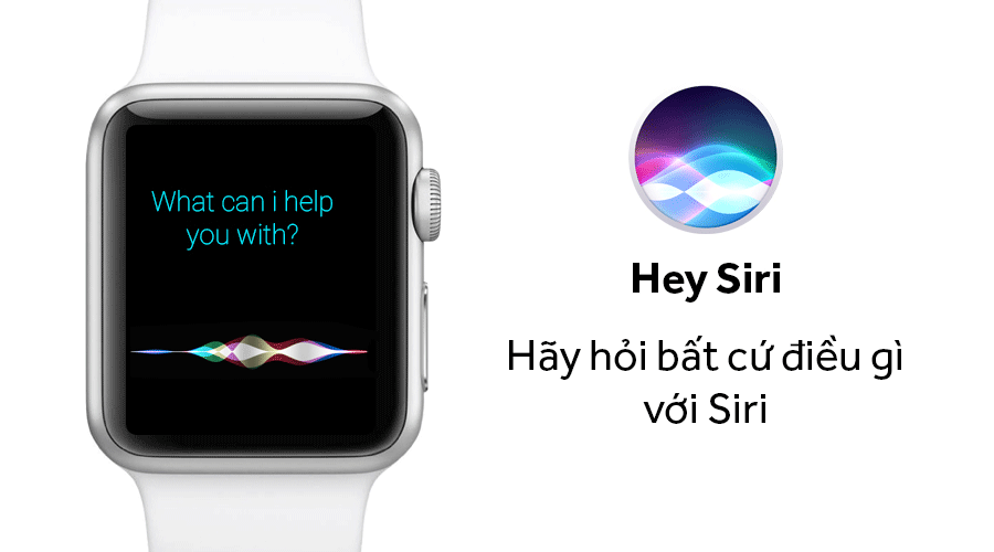 Apple Watch S1, 38mm, viền nhôm, dây cao su màu trắng