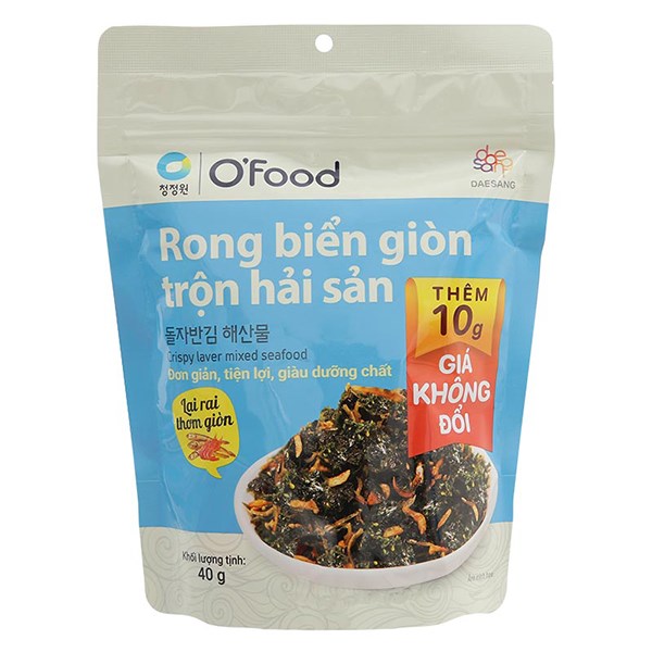 Rong Biển Rắc Cơm O'food Trộn Hải Sản Gói 40G (Từ 3 Tuổi)