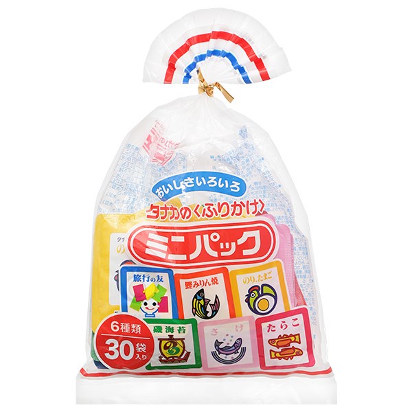 Gia vị rắc cơm 6 vị Tanaka Foods túi 30 gói 60g (từ 1 tuổi)