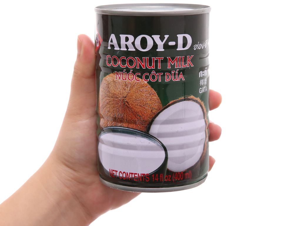 Nước cốt dừa Aroy-D lon 400ml 6