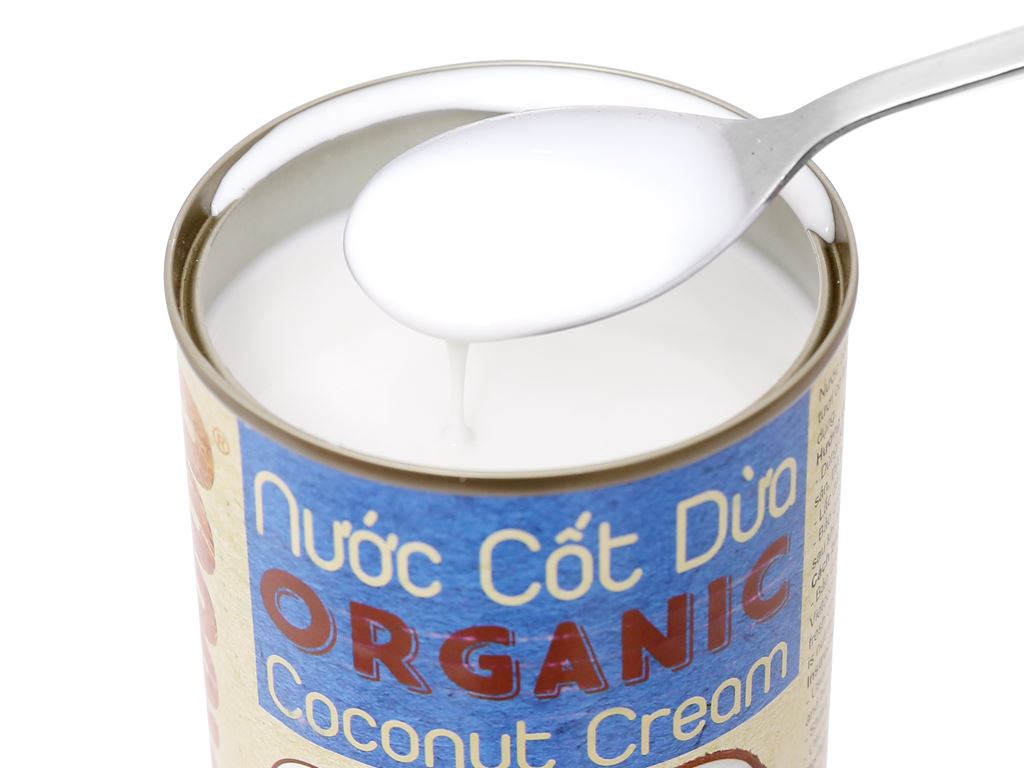 Nước cốt dừa organic Vietcoco lon 400ml 6