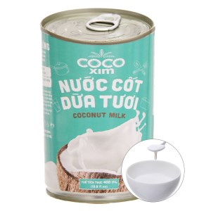 Nước cốt dừa tươi Cocoxim lon 400ml