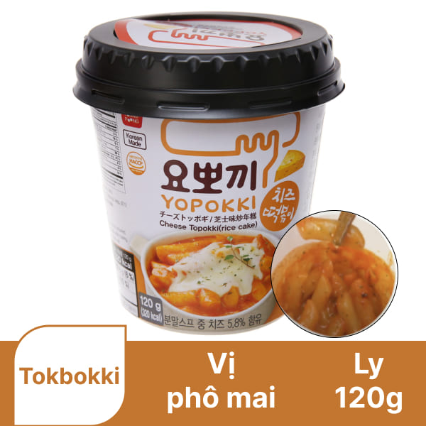 Tokbokki phô mai Yopokki 120g