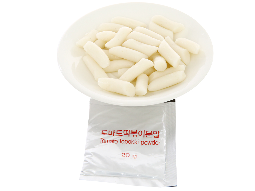 Bánh gạo Pink Rocket Topokki vị cà chua gói 240g 5