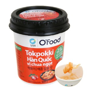 Bánh gạo tokpokki O'food vị chua ngọt ly 105g