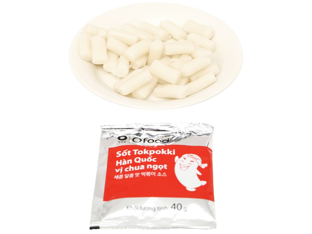 Bánh gạo tokpokki O'food vị chua ngọt gói 140g 6