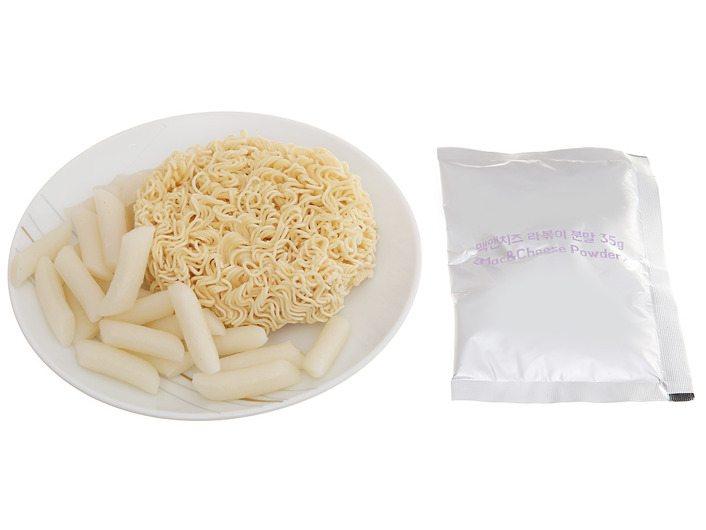 Bánh gạo Pink Rocket Topokki Mac & Cheese ly 175g 10
