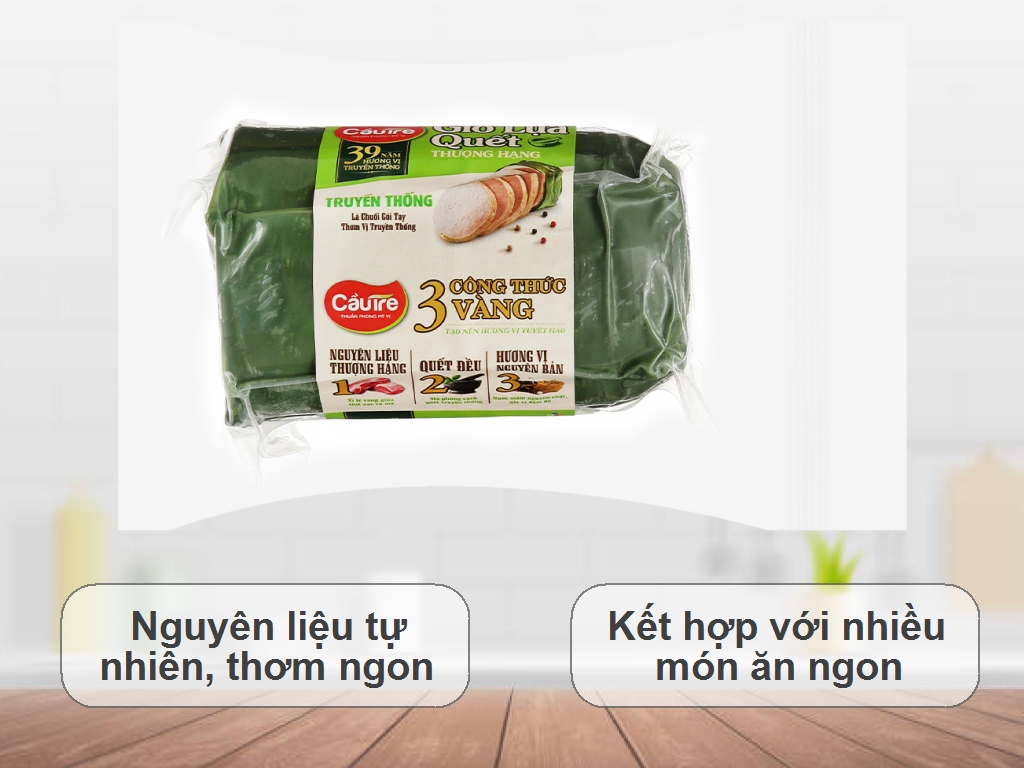 Chả lụa quết thượng hạng Cầu Tre gói 500g 2